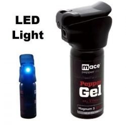 MACE ~ NIGHT DEFENDER PEPPER GEL ~ MAGNUM 3 W/ LED LIGHT