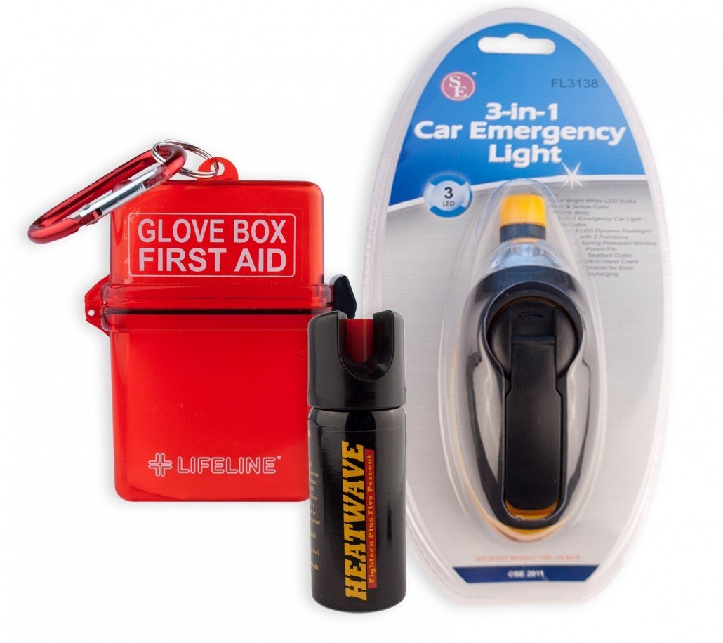 THE CAR SAFETY KIT / HEATWAVE NAPALM Pepper Spray Defense Warehouse