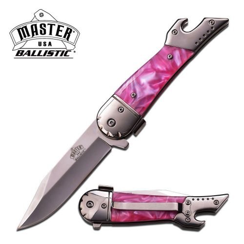 SPRING ASSISTED KNIFE ~ BOTTLE OPENER ~ MASTER USA