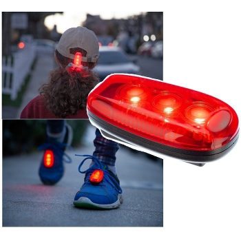 Night Bright Safety Light ~ 3 Settings & 30 Bright Lumens ~Red Bulb w/Clip (Includes Batteries) - Image 2
