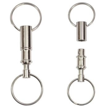 Premium Quick Release Key Ring (Brass Body) - Defense Warehouse