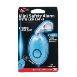 Mini Safety Alarm w/ LED Light - Blue
