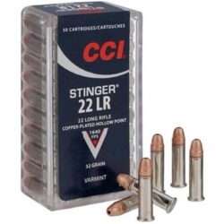 CCI Stinger Copper Plated Hollow Point 32 Grain .22 Long Rifle 1640 fps