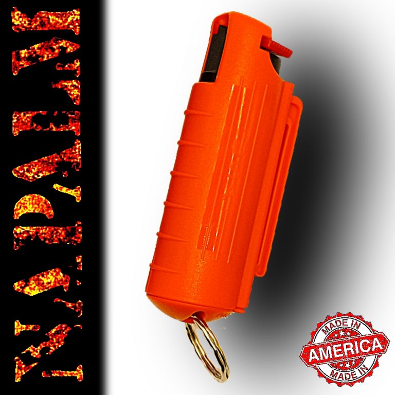 NAPALM ~ 1/2 oz Pepper Spray in Hard Molded Polymer Shell - Orange