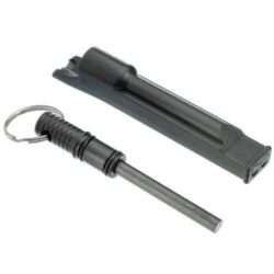3-IN-1 Flint Fire Starter w/ Integrated Whistle & Split Ring