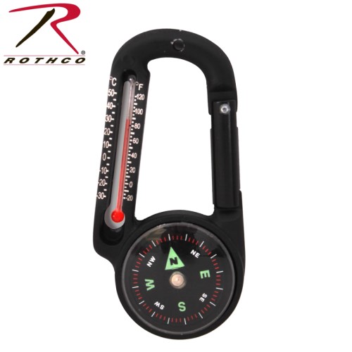 Rothco Carabiner Compass/Thermometer